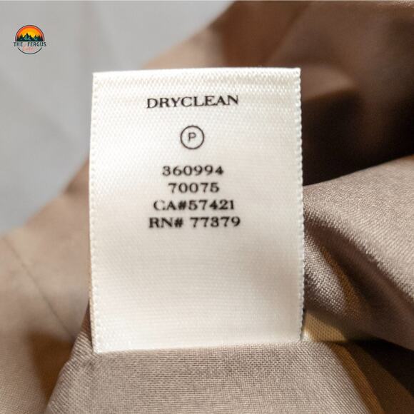 Ann Taylor Shift Dress Tan Back Zip Cap Sleeve Midi Casual Women's Size 4 - Picture 7 of 8